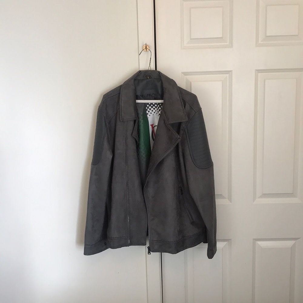 Suede Leather Coat